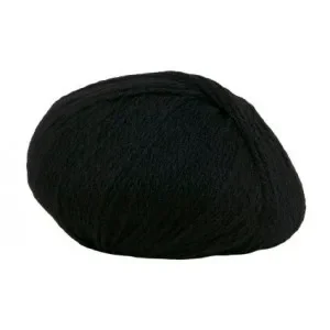 Hjertegarn Highland Fine Wool Garn 500 Svart Nedsatt pris
