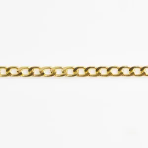 Snabb leverans Infinity Hearts Kedja Aluminium Guld 13x11mm 50cm – 1 st