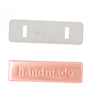 Sänkt pris Infinity Hearts Handmade märke Mässing Rosegold 36x10mm – 5 st