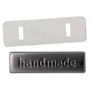 Infinity Hearts Handmade märke Mässing Gunmetal 36x10mm – 5 st Snabb leverans