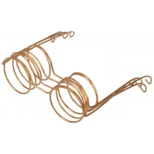 Infinity Hearts Nisse/Dock Glasögon Metall Guld 50mm – 5 st Kampanjpris