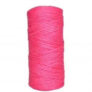Utförsäljning Infinity Hearts Snöre/Jutesnöre Rosa 2mm – 100 meter