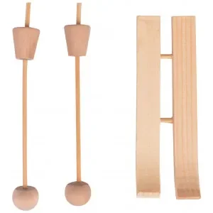 Infinity Hearts Nisse Skidor Trä 12x4cm – 1 set Begränsat antal