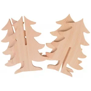 Infinity Hearts Nisse Julgran Trä 12cm – 4 st Endast denna vecka