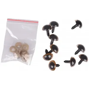 Köp nu Infinity Hearts Säkerhetsögon/Amigurumi ögon Guld 16mm – 5 par – Andra sortering