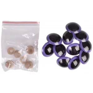 Trygg betalning Infinity Hearts Säkerhetsögon/Amigurumiögon Lila 30mm – 5 par