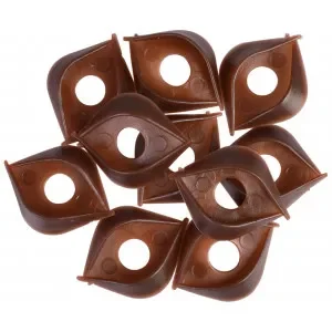 Infinity Hearts Ãgonlock till 14-16 mm Säkerhetsögon Brun – 5 par Utförsäljning