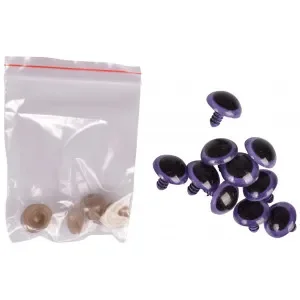 Begränsat erbjudande Infinity Hearts Säkerhetsögon/amigurumiögon Lila 20mm – 5 par – 2a sortering