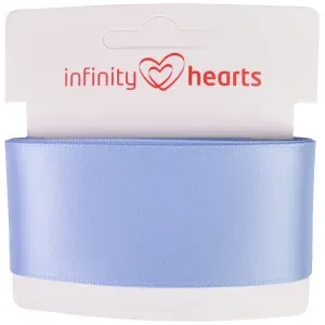 Infinity Hearts Satinband Dubbelsidig 38mm 333 Ljusblå – 5m Handla nu