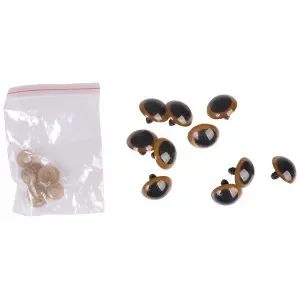 Trygg betalning Infinity Hearts Säkerhetsögon / Amigurumiögon Guld 25mm – 5 par