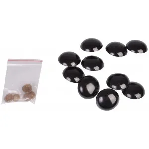 Rea Infinity Hearts Säkerhetsögon / Amigurumiögon Svart 40mm – 5 par