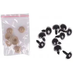 Begränsat antal Infinity Hearts Säkerhetsögon/Amigurumi ögon Klar 16mm – 5 par – Andra sortering
