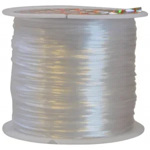 Kampanj Infinity Hearts Elastisk Tråd Nylon Vit 0,8mm 50m