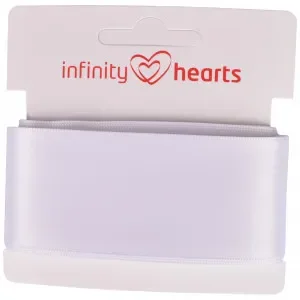 Infinity Hearts Satinband Dubbelsidig 38mm 029 Vit – 5m Bästa pris