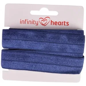 Infinity Hearts Vikresår 20mm 370 Marinblå – 5m Begränsat erbjudande