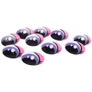 Begränsat antal Infinity Hearts Säkerhetsögon/Amigurumiögon med Makeup 25x16mm – 5 par