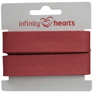 Infinity Hearts Kantband/Snedslå Bomull 40/20mm 78 Gammelrosa – 5m Endast idag
