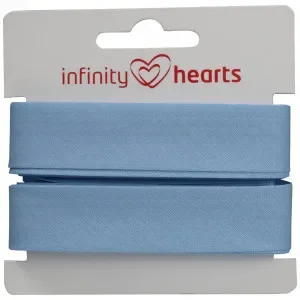 Billig Infinity Hearts Kantband/Snedslå Bomull 40/20mm 35 Ljusblå – 5m