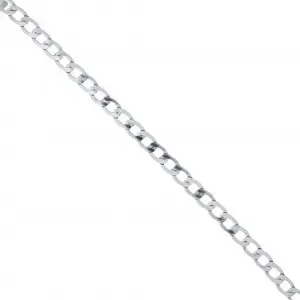 Utförsäljning Infinity Hearts Kedja i Metervara Aluminium Silver 12x8mm – 50cm
