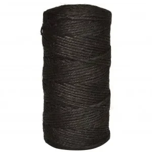 Infinity Hearts-snöre / Jutesnöre Svart 2mm – 100 meter Trygg betalning
