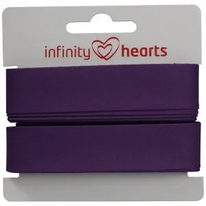 Infinity Hearts Kantband/Snedslå Bomull 40/20mm 34 Mörklila – 5m Beställ idag