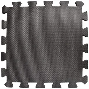 Infinity Hearts Blockningsmattor /Lekmattor Svart 30x30cm – 9 st. Sista chansen