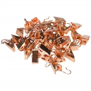 Infinity Hearts Metallclips Roséguld 18,3x9,2mm – 50 st Sänkt pris