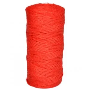 Infinity Hearts Snöre/Jutesnöre Röd 2mm – 100 meter Populärt val