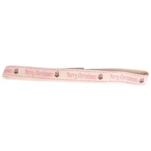 Populärt val Infinity Hearts Tygband/Presentsnöre Merry Christmas 15mm – 3 meter