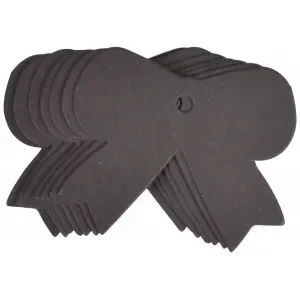 Infinity Hearts Till och Frånkort Slöjfe Karton Svart 4,7x5,7cm – 10 stk Fynd