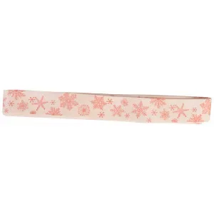 Infinity Hearts Tygband/Presentsnöre Ass. Snöflinga Röd 20mm – 3 meter Populär