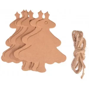 Köp online Infinity Hearts Till och Från Kort Julgran i Kartong Brun 9x7cm – 10 st.