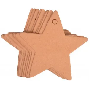 Extra rabatt Infinity Hearts Till och Från Kort Stjärna i Kartong Brun 5,5x5,5cm – 10 st.