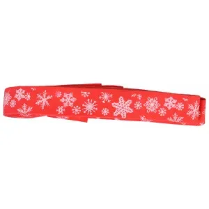 Begränsad tid Infinity Hearts Tygband/Presentsnöre Ass. Snöflinga Röd/Vit 15mm – 3 meter