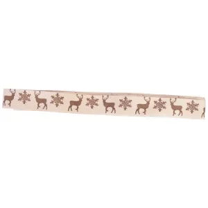 Sänkt pris Infinity Hearts Tygband/Presentsnöre Snöflinga/Ren 20mm – 3 meter