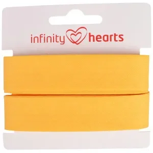 Billigare Infinity Hearts Kantband/Snedslå Bomull 40/20mm 92 Gul – 5m