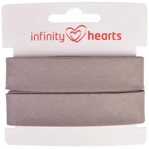 Billigare Infinity Hearts Kantband/Snedslå Bomull 40/20mm 19 Grå – 5m