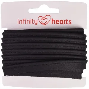Rabatt Infinity Hearts Passpoalband Bomull 11mm 02 Svart – 5m