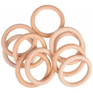 Snabb frakt Infinity Hearts Träringar/Gardinringar Trä Runda 80mm – 10 st