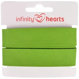 Lågt pris Infinity Hearts Kantband/Snedslå Bomull 40/20mm 70 Ljusgrön – 5m