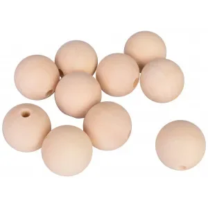 Utförsäljning Infinity Hearts Träpärlor Runda 30mm – 10 st
