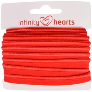 Kundfavorit Infinity Hearts Passpoalband Stretch 10mm 250 Röd – 5m