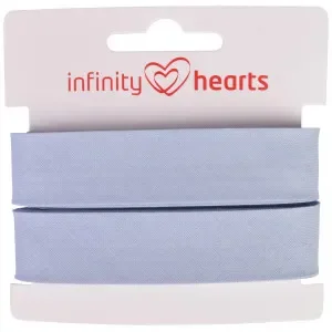 Infinity Hearts Kantband/Snedslå Bomull 40/20mm 09 Ljusblå – 5m Extra rabatt