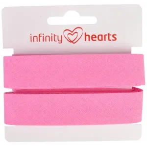 Sista chansen Infinity Hearts Kantband/Snedslå Bomull 40/20mm 08 Rosa – 5m