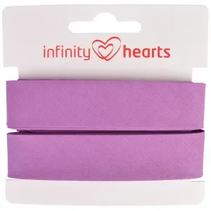 Populärt val Infinity Hearts Kantband/Snedslå Bomull 40/20mm 33 Lila – 5m