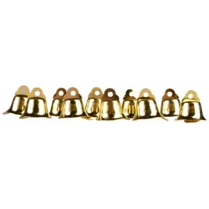 Infinity Hearts Klockor / Julklockor Guld 15mm – 10 st. Begränsat erbjudande