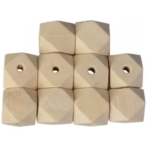Erbjudande Infinity Hearts Träpärlor Geometriska 12 mm – 10 st.