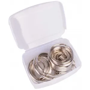 Infinity Hearts Nyckelring Tunn Silverfärgad i plastlåda 5-50mm – 50 st Kundfavorit