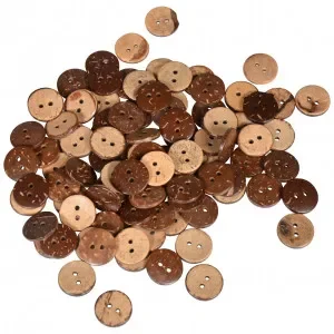 Infinity Hearts Knappar Kokos 15mm – 100 st. Lågt pris