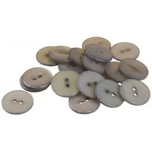 Bästa pris Infinity Hearts Knapp Akryl Grå 19mm – 20 st